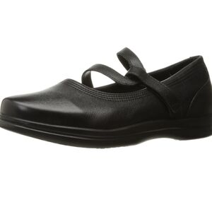 Apex Women's Leather Slip Resistant Adjustable Comfort Loafers Mary Jane 11 W